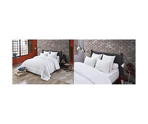 Dodo - Couette 240x260 Multi-Protect - Couette pour Lit 2 Personnes - Polyester Gonflant, Doux, et Traité Antibactérien & Oreiller MAXICONFORT Thermolite Ultra - Moelleux - 60 x 60 cm, Blanc