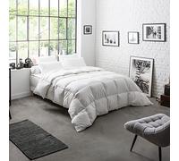 DODO - Couette Chaude 200x200 cm - 70% Duvet de Canard | Anti-acariens Proneem - Enveloppe 100% Percale de Coton - Lit 2 Personnes - Piquage Carreaux - Lavable 40°C