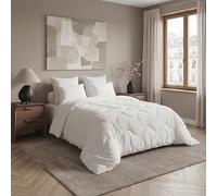 DODO - Couette Chaude ThermoZen 140x200 cm - Fibre Polyester | 350g/m² - Enveloppe Polycoton - Lit 1 ou 2 Personnes - Piquage Vagues - Lavable 40°C