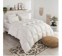 DODO I Couette Tempérée Naturelle 140x200 I pour Lit 1 Personne I 70% Duvet d'oie Neuf I Traitée Anti-Acarien I Duvet Tradition I Percale de Coton I Fabriqué en France I Lavable en Machine