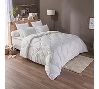 DODO - Couette Légère Protection Active 220x240 cm - Garnissage Fibre Creuse Siliconée 200g/m² - Circulation de l'air - Anti-acariens - Enveloppe Polycoton - Lit 2 Personnes