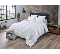 DODO - Couette Naturelle Chaude Anti-acariens 220 x 240 cm - Convient 2 Personnes - Enveloppe 100% Percale de Coton - Garnissage 70% Duvet, 30% Plumettes - Lavable en Machine à 40°C