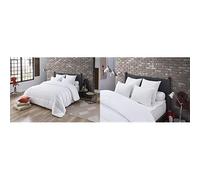 DODO Couette Niagara Anti-ACARIENS TEMPÉRÉE & Oreiller MAXICONFORT Thermolite Ultra - Moelleux - 60 x 60 cm, Blanc