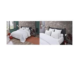 Dodo Couette SANIPROTECT Anti-ACARIENS - Chaude - 220 x 240 cm & Oreiller MAXICONFORT Thermolite Ultra - Moelleux - 60 x 60 cm, Blanc