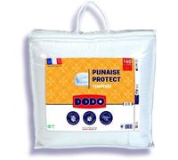 Couette tempérée 140x200 cm - 1 personne - Protection anti punaise, anti acarien - 300G/m² - Blanc - Fabriqué en France