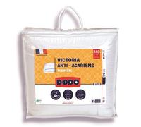 Couette tempérée 300gr/m² anti-acarians VICTORIA 220x240 cm blanc