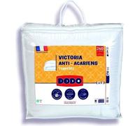 DODO Couette tempérée 300gr/m² anti-acarians VICTORIA 240x260 cm blanc