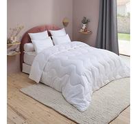 DODO - Couette Tempérée Anti-Acarien Végétal 220x240 cm - pour Lit 2 Personnes - Tissu 100% Coton - Garnissage 100% Polyester Fibre Suprelle Lin Protect - Lavable en Machine à 40°C