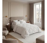 DODO - Couette Tempérée Evasion Hôtel 240x260 cm - Fibre siliconée | 265g/m² - Gonflant Généreux - Enveloppe 100% coton - Lit 2 Personnes - Piquage Capiton