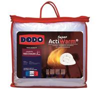 DODO Couette tres chaude 450g/m2 SUPER ACTIWARM 200x200 cm blanc