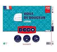 DODO - Couette ultra légère 100 g/m² - VOILE DE DOUCEUR - 200 x 200 cm - Blanc