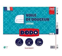 DODO - Couette ultra légère 100 g/m² - VOILE DE DOUCEUR - 240 x 260 cm - Blanc