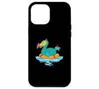 Dodo dans l'eau avec Anneau de Natation Oiseau Coque pour iPhone 12 Pro Max