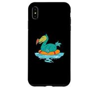 Dodo dans l'eau avec Anneau de Natation Oiseau Coque pour iPhone XS Max