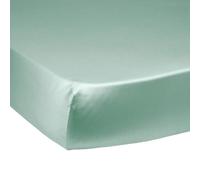 DODO - Drap Housse 160x200cm - Harmonie - Vert Menthe - Bonnet 35 cm | 100% satin de coton 120 fils/cm² - Toucher doux & Soyeux - Elégance intemporelle - Lit 2 Personnes - Lavable 60°C
