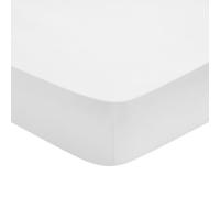 DODO - Drap Housse 80x190cm - Influence - Blanc - Bonnet 30 cm | Percale de Coton - Toucher Lisse & Doux - Élégance Intemporelle - Lit 1 Personne - Lavable 60°C