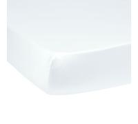 DODO - Drap Housse 90x200cm - Harmonie - Blanc - Bonnet 35 cm | 100% satin de coton 120 fils/cm² - Toucher doux & Soyeux - Elégance intemporelle - Lit 1 Personne - Lavable 60°C