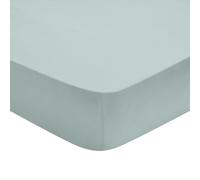 DODO | Drap Housse Percale de Coton Influence Glacier | 160x200 cm | Tissage 80 Fils Ultra Doux | Repassage Facile Easy Care | Bonnet 30 cm | Tenue Parfaite | Lavable à 60°C