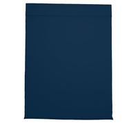 DODO - Drap Plat 240x300cm - Harmonie - Bleu Marine - 100% Satin de Coton - Toucher Doux - Elégance intemporelle - Finition Parement 5 cm & Bourdon 3 mm - Lit 2 Personnes - Lavable 60°C