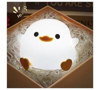 Dodo Duck Veilleuse, LED Dodo Duck Touch Light, Lampe Dodo Duck Rechargeable par USB, 3 Niveaux de capteur Tactile à intensité Variable, en Silicone Souple, Veilleuse Mignonne