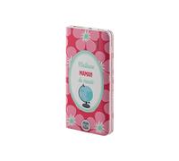 DODO ET CAT Powerbank 4000 mAh de la Marque Dodo et Cath en Rose avec Un Design de Fleurs et de Typographie. Capacité de 2 à 3 Charges Multicolore DCPWB005