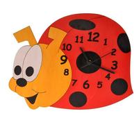 DoDo Horloge en bois coccinelle pour enfants