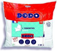 DODO - Lot de 2 oreillers - L'ESSENTIEL - 50 x 70 cm - Blanc