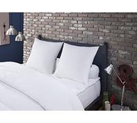 DODO | Lot de 2 Oreillers Naturels 60x60 | Confort Ferme | 2 Oreillers Meribel 100% Plumettes | Doux et Thermorégulant | Fabriqué en France | Lavable en Machine à 40°c