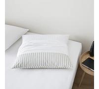 DODO - Lot de 2 Protège-Oreillers 60x60 cm - 100% Coton Naturel Traité Sanfor - Anti-Rétrécissement Sanfor - Fixation Zippée - Lavable en Machine à 60°C