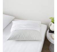 DODO - Lot de 2 Protège-oreillers - Imperméable Blanc - Format Rectangulaire 50x70 cm - Traitement Anti-rétrécissement Sanfor - Molleton de Coton - Respirant - Lavable 40°C