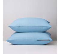 DODO | Lot de 2 Taies d'oreiller 2 en 1 - Alèse absorbante intégrée - Coloris Givre