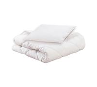 DODO Pack couette et oreiller Mon P'tit Dodo Bio 100x140/40x60 Blanc - fabrication française