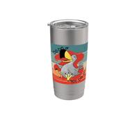 Dodo, oiseau, ailes, battement, espiègle, joyeux, humour Gobelet isotherme en acier inoxydable double paroi