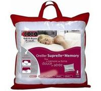 DODO Oreiller Suprelle Memory – uni classique blanc 65 x 65 cm – synthétique ergonomique
