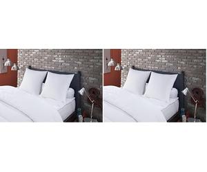 DODO | Oreiller Anti-acariens et Les Punaises de Lit 60x60 | Confort Médium | Oreiller Multi Protect | Douceur et Protection | Fabriqué en France | Lavable en Machine à 40°c (Lot de 2)