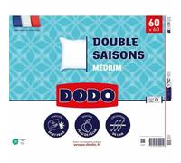 - Oreiller double saisons - 60 x 60 cm - 100% Polyester VOLUPT'AIR - Blanc