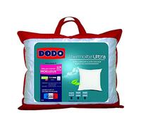 DODO - Oreiller Maxiconfort 60 x 60 cm - Soutien Moelleux - Fibre Recy 100% polyester fibre recy gonflante et douce - Dormeurs sur Ventre ou Dos - Enveloppe 65% Polyester 35% coton