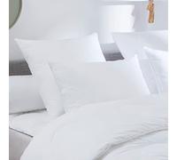 DODO - Oreiller Medium 60 x 60 cm - Enveloppe 100% Coton Naturel Percale - Garnissage 100% Polyester Recyclées - Toucher Duvet Douillet - Lavable en Machine à 40°C