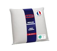 DODO - Oreiller Memo Harmony 60 x 60 cm - Medium - Mémoire de Forme | Mousse Mémoire de forme super souple - Confort Medium - Dormeurs le Côté - Enveloppe Viscose - Taie déhoussable