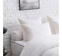 DODO - Oreiller Memory Mix 60x60 cm - Très Ferme - Enveloppe 100% Coton Percale - Garnissage 60% Flocons Mousse à Mémoire de Forme, 40% Fibre Polyester en Boules - Lavable à 40°C