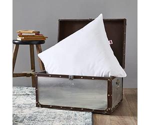 DODO - Oreiller Naturel Anti-acariens 65x65 cm - Confort Médium, Zip Invisible - Enveloppe 100% Coton Percale - Garnissage 30% Duvet 70% Plumettes - Lavable en Machine à 40°C