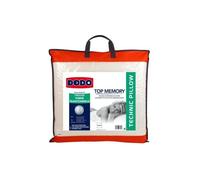 DODO - Oreiller Top Memory 60 x 60 cm - Soutien Ferme - Ergonomique | Bloc Mousse viscoélastique polyuréthane Mémoire de forme - Dormeurs le Côté - Enveloppe 70% Polyester 30% coton lavable 40°C