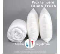 DODO - Pack Clima Fresh Thermorégulation couette TEMPEREE+oreiller - 240 x 260 cm
