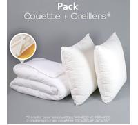DODO - Pack couette 4 Saisons + oreiller Medium Protection Active - 220 x 240 cm
