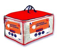 DODO Pack Couette chaude anti-acariens 240x260 cm + 2 oreillers 60x60 cm - Splendeur - Garnissage 100% volupt'air 350gr/m² - Blanc