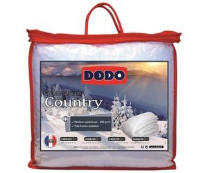 DODO Pack COUNTRY 240x260cm - 1 couette chaude 240x260cm et 2 oreillers 60x60cm blanc