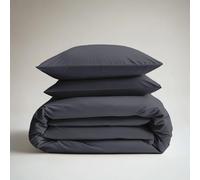 DODO | Pack Housse de Couette + Taie(s) d'oreiller Coton thermorégulé Gris Acier