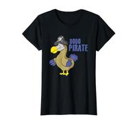 Dodo Pirate T-Shirt Graphique avec Valeur, Femme, Noir, S