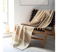 DODO - Plaid Lima Chanvre Naturel 120x180 cm - pour Canapé ou Lit - Ourlet - Confort Durable et Élégant - 55% Laine, 45% Fibres Recy s - Lavable en Machine