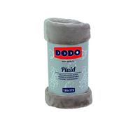 DODO - Plaid Polaire Extra Doux Taupe 130x170 cm - 100% Microfibre - Chaud - Sensation Nuage de Douceur - Jeté de Canapé & Couverture d'Appoint - Cocooning Élégant - Lavable 40°C